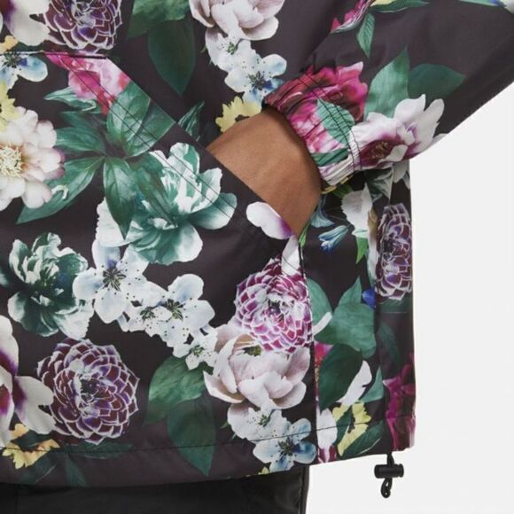 Nike Sportswear NSW Floral Windbreaker Jacket Blak - Picture 4 of 6